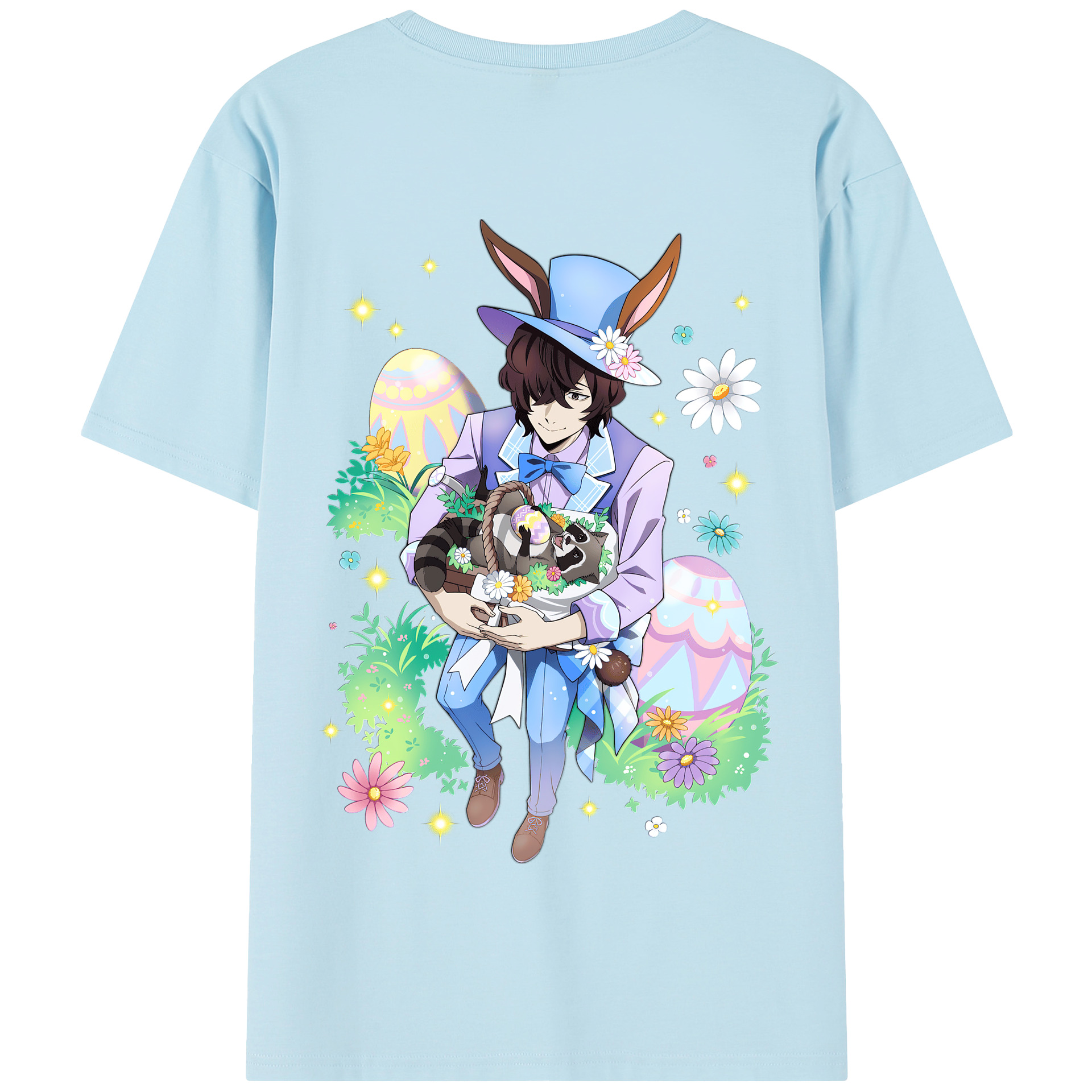 （画像用） 文豪ストレイドッグス Bungo Stray Dogs 綿100％半袖Tシャツ（背面プリント）